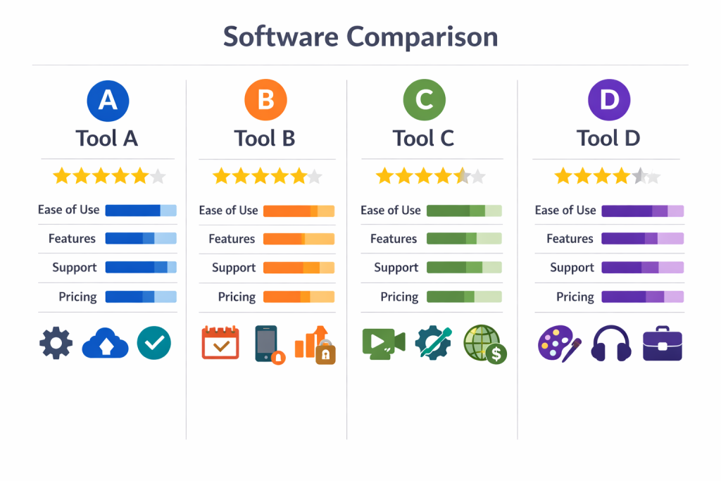 Comparison of YouTube automation AI tools