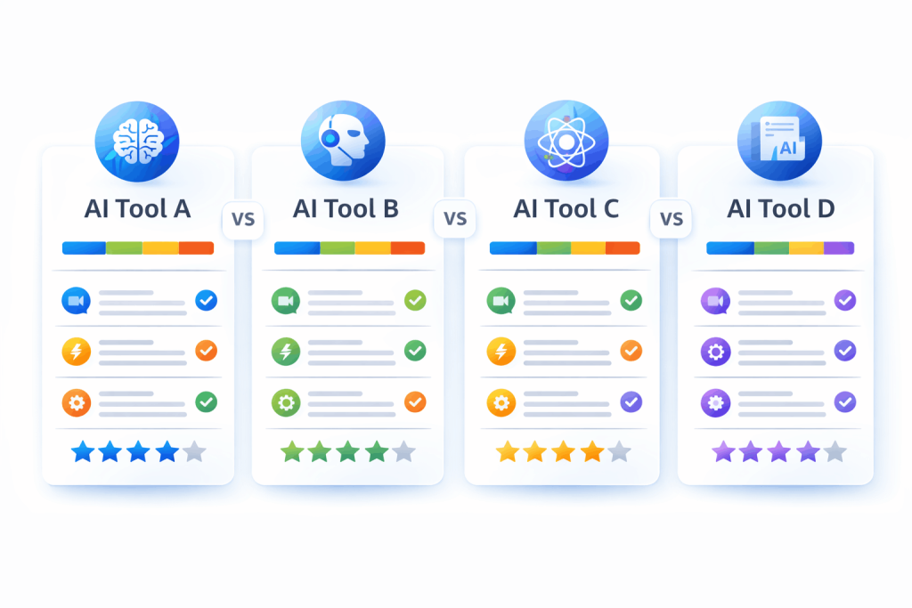 Comparison of different AI voice generator tools