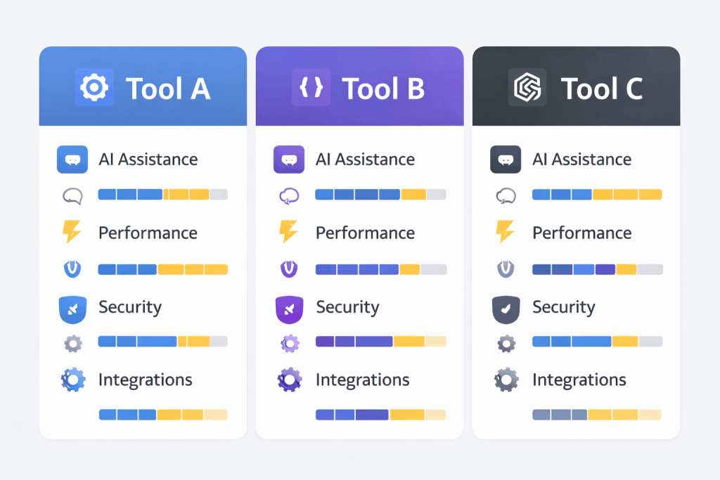 Comparison of top AI coding tools