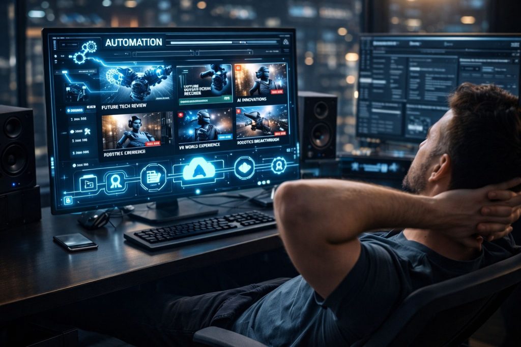 AI creating YouTube videos automatically for creator